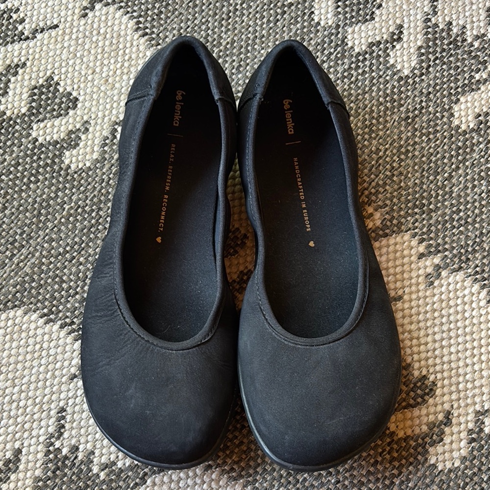 Be Lenka Sophie Barefoot Flats, Matt Black, size 40